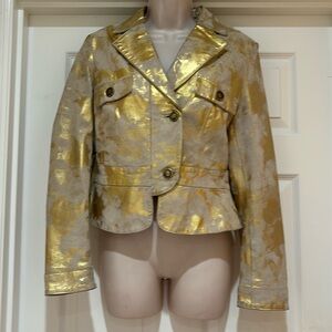 Vintage Hot Kiss Outwear Foiled Suede Jacket Size M